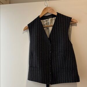 RL (Double RL) Black Pinstripe Vest